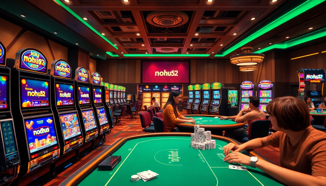 Nohu52 brings high-stakes excitement to online gambling with vibrant slot machines and engaging poker gameplay.